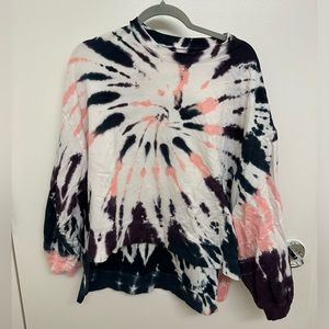 Electric & rose neil wave tie dye sweatshirt size S